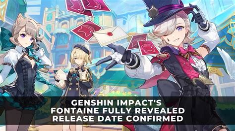 new fontaine characters|Genshin Impacts Fontaine Fully Revealed in 4.0 Special Program ...